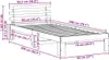 vidaXL Bettrahmen Wachsbraun 90 x 200 cm Massives Produktbild-Vorschau 8