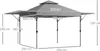 Outsunny Tonnelle pop-up jardin barnum Pliant 5 x 3 m, Voir les images du produit 5