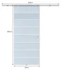 Homcom Posuvné skleněné dveře Posuvné dveře Skleněné dveře Náhled obrázku produktu 3