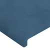 vidaXL Kopfteile 2 Stk. Dunkelblau 90x5x78/88 cm Samt - Produktbild-Vorschau 4