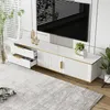 okwish TV skříňka, TV lowboard se 2 dveřmi a 2 zásuvkami, Náhled obrázku produktu 3