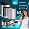 MONZANA Sensor Mülleimer Küche Silber Produktbild-Vorschau 5