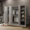 Drehtürenschrank LARO 200 cm Moderner Kleiderschrank mit Produktbild-Vorschau 4