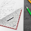 10 Stk. Geodreiecke 22 cm transparent abnehmbarer Griff Produktbild-Vorschau 4