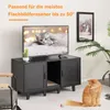 COSTWAY Szafka na kuwetę dla 2 kotów, szafka na kuwetę, Podgląd zdjęcia produktu 5
