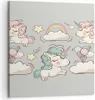 Bild auf Leinwand - Leinwandbild - Wolke Tapete Einhorn Produktbild-Vorschau 1