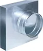 Flachkanal Übergang 90°, 250 x 50 mm auf Ø 150 mm Produktbild-Vorschau 1