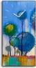 Wandbild Leinwand Bilder mit Uhr 30x60 Wand Kunst Bild Produktbild-Vorschau 1