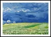 Affiche 100 x 70 cm Champ de blé sous des nuages d'orage, Voir les images du produit 3