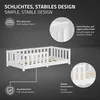 ML-Design Kinderbett 70x140 cm Weiß Bodenbett für Kinder Produktbild-Vorschau 4