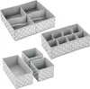 Aufbewahrungsbox Punkte 5er Set mDesign Stoffbox mit Produktbild-Vorschau 9
