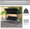 Outsunny Hollywoodschaukel mit Couchtische, 3-Sitzer Produktbild-Vorschau 7