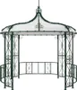 Gartenpavillon aus Metall mit Schmiedeeisenoptik Produktbild-Vorschau 1