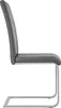 Side view of a modern gray cantilever chair. Voir les images du produit
