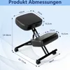 COSTWAY Chaise ergonomique à genoux, tabouret à genoux avec Voir les images du produit 3