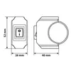 Interrupteur de lampe étanche pour guidon 12V 6A Max D Voir les images du produit 2