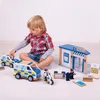 Tidlo Polizeiauto Holzspielzeugauto für Kinder Produktbild-Vorschau 2