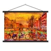 MuchoWow® Textilposter Gemälde - Fahrrad - Amsterdam - Produktbild-Vorschau 1