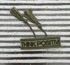 LS-LebenStil Canvas Statement Armband Think Positive Khaki Produktbild-Vorschau 3