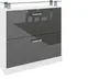 Schuhschrank "Finn" weiß-graphit-glänzend Produktbild-Vorschau 1