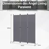 Angel Living Paravent 3pcs Séparation de pièce Cloison de Voir les images du produit 4
