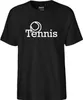 Huuraa Herren T-Shirt Tennis Ball L Black Bio Baumwolle Produktbild-Vorschau 2