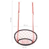 vidaXL Sedia a dondolo intrecciata 60 cm Anteprima dell’immagine prodotto 3