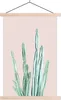 MuchoWow® Textilposter Kaktus - Sukkulente - Rosa 120x180 Produktbild-Vorschau 1