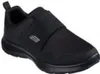 A black Skechers shoe is shown from the side against a white background. Produktbild-Vorschau
