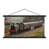 MuchoWow® Textilposter Ein Dampfzug bei grauem Himmel 60x30 Produktbild-Vorschau 1