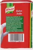 The image shows the side of a Knorr Rahm Soße (Cream Sauce) product can, displaying the ingredients list and barcode. Produktbild-Vorschau