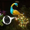 Lampada Solare A Forma Di Pavone – Decorazione Da Giardino Anteprima dell’immagine prodotto 12