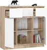 Kommode K100 Sonoma Eiche 101 cm 2 Türen 3 Schubladen Front Produktbild-Vorschau 2