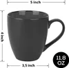MIAMIO - 6 x 350 ml Kaffeetassen Set Außen Schwarz Innen Produktbild-Vorschau 6