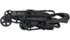 A folded black stroller shown from the side against a white background. Produktbild-Vorschau