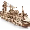 Puzzle 3D, Bateau de recherche, Ugears, bois, 575 pièces Voir les images du produit 16