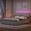 INONEFT Stauraumbett 140x200 cm mit LED, Boxspringbett Produktbild-Vorschau 3