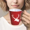 Tasses de Noël set de 4 cerfs style campagnard Tasses à Voir les images du produit 2