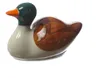 Teichdeko ENTE - schwimmende Dekofigur für Teich und Wasserschale - Porzellan - L: 9,3cm Produktbild-Vorschau