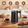 A countertop scene featuring a milk frother, coffee, and baked goods. Produktbild-Vorschau
