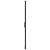 vidaXL Duschtür Hartglas 81x195 cm Schwarz Produktbild-Vorschau 4