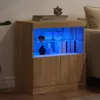 Cloris DesignMöbel Sideboard mit LED-Leuchten Sonoma-Eiche Produktbild-Vorschau 4