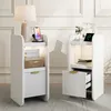 UnboxG, ensemble de 2 tables de chevet blanches avec tiroir Voir les images du produit 1