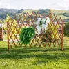A wooden garden screen with hanging plants in a grassy outdoor setting. Podgląd zdjęcia produktu
