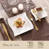 MALACASA, Serie Flora, 18 Tlg . Set Cremeweiß Porzellan Produktbild-Vorschau 3