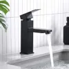 Schwarz Wasserhahn Edelstahl ,Waschtischarmatur Design Produktbild-Vorschau 1
