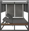 Aluminium Lounge-Gartenliege HWC-M63b, XL Sonnenliege Produktbild-Vorschau 6
