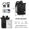 Cityrucksack Rolltop Rucksack Damen Herren, Rucksack Laptop Produktbild-Vorschau 4