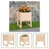 The Living Store Pflanzkübel 40x40x52,5 cm Massivholz Produktbild-Vorschau 8