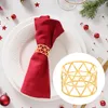 Sada 12 zlatých držáků na ubrousky, vánoční držáky na Náhled obrázku produktu 2